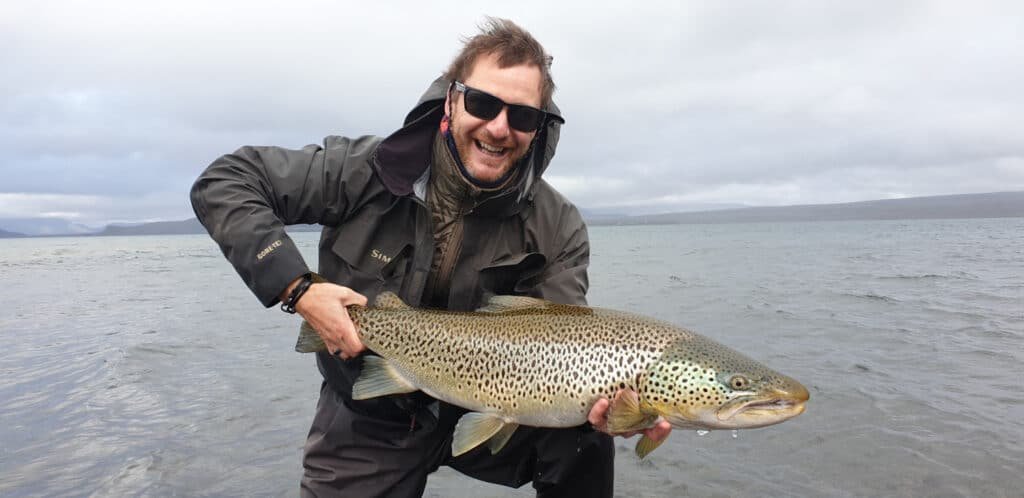 The perfect catch: a beautiful Arctic Char from Thingvellir National Park