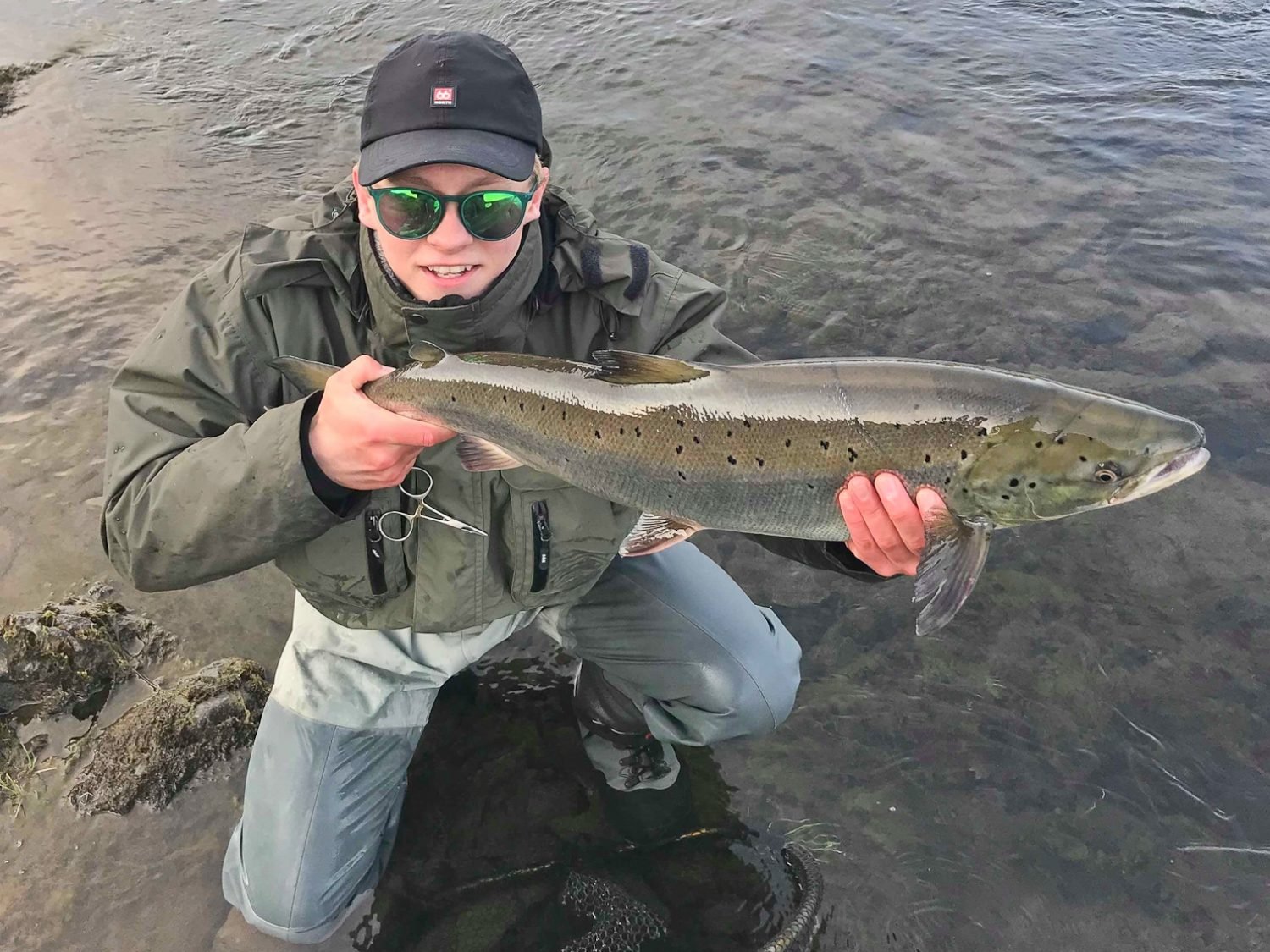 Experience the beauty of arctic char fishing with guide Unnar